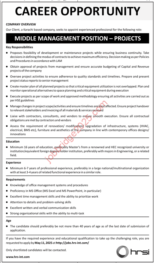 Human Resource Solutions International (HRSI) New Jobs 2025