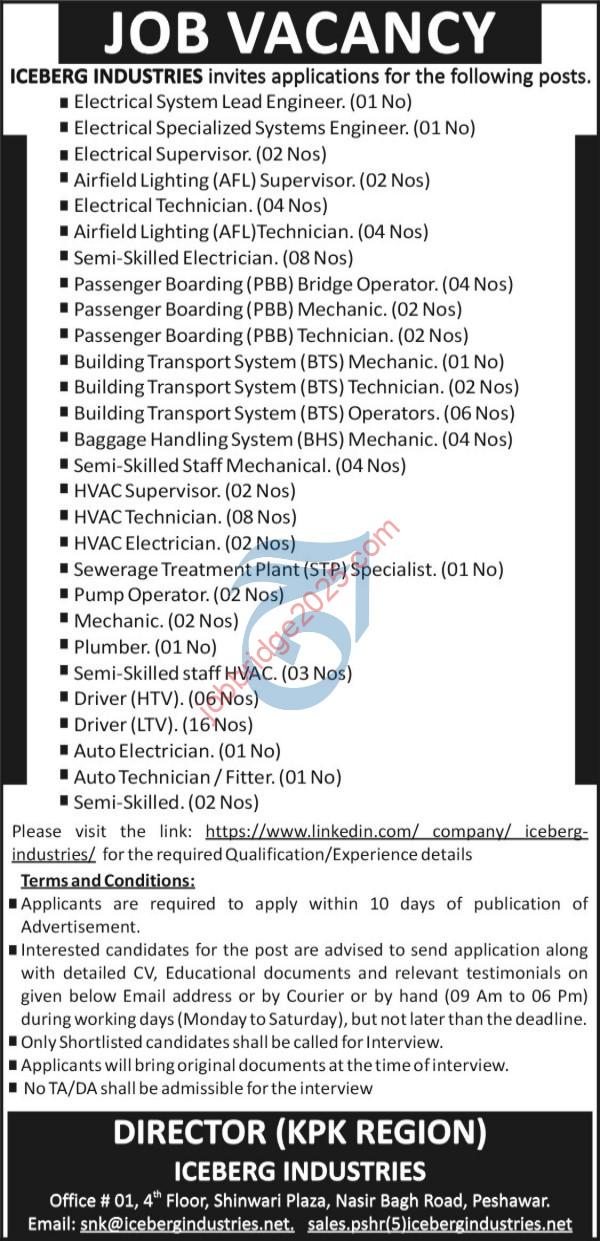 ICEBERG Industries Jobs 2025 Apply Online