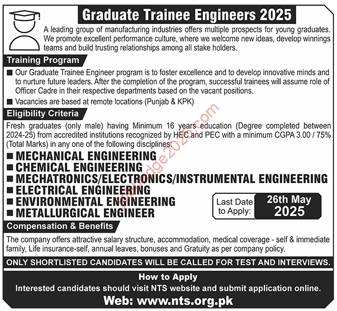 Graduate Trainee Engineers Jobs 2025