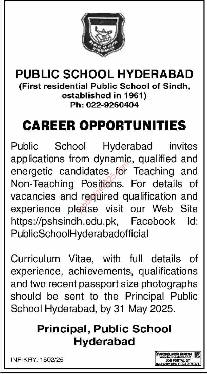 Residential Public School Sindh Jobs 2025